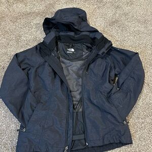 The North Face Women’s black Raincoat